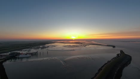 Aerial-time-lapse-at-sunrise
