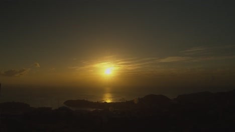 Erstaunlicher-Zeitraffer-Des-Sonnenuntergangs-Auf-Der-Karibikinsel-Grenada
