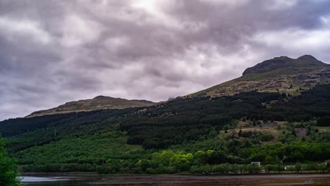 Cinematic-timelapse-of-scottish-highlands-with-clouds