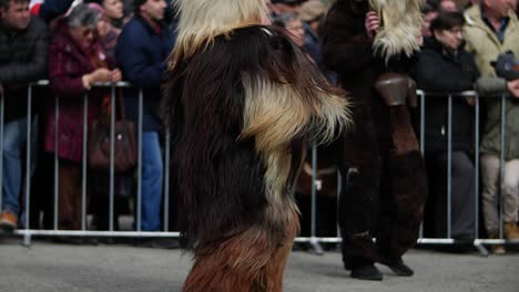 Slow-motion-of-dancing-hairy-costume-of-a-bulgarian-kuker