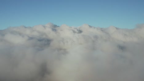 Luftaufnahme-über-Wolken,-Blau-Und-Weiß,-Hawaii