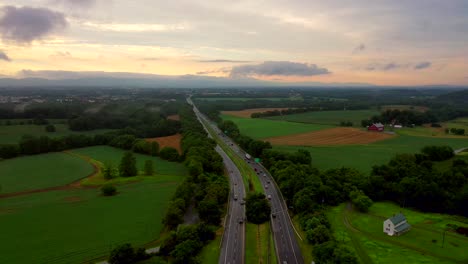 Droning-over-a-busy-Highway-in-Maryland