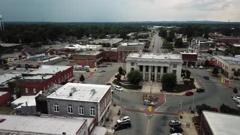 Aerial-of-Alamance-County-Courthouse-in-Graham-NC