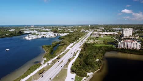 Bradenton-Florida-Highway-near-Manatee-River-Aerial