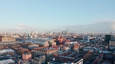 Stationary-drone-shot-of-London-skyline-from-Camden-town