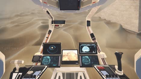 View-from-Spaceship-Cockpit---Flying-Through-Ancient-Egypt