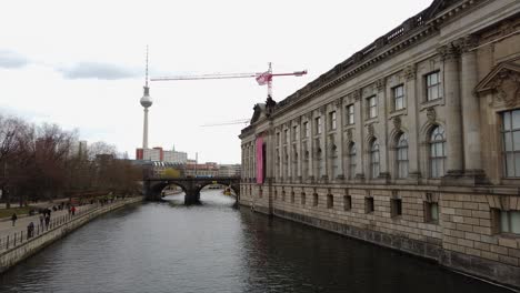 Time-Lapse-of-Bode-Museum-at-River-Spree-on-Museum-Island-in-Berlin
