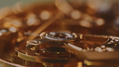 Movement-Of-Mechanism-Inside-Mechanical-Gold-Watch