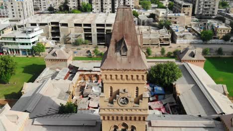 Aerial-View-Of-Clock-Tower-At-Empress-Market