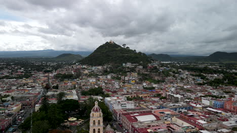 View-of-Atlixco-from-drone-in-Mexico