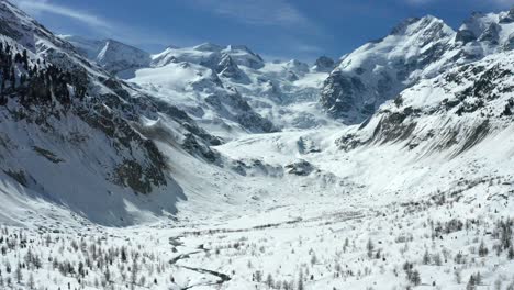 slow-forward-flight-in-the-valet-of-the-amazing-Morteratsch-glacier-in-Switzerland
