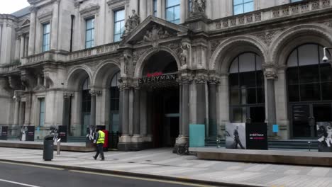 Urban-city-British-Liverpool-Everyman-theatre-street-historic-entrance-exterior