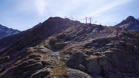 Remontes-En-La-Cima-De-La-Montaña-En-El-Parque-Nacional-De-High-Tauern-En-Austria