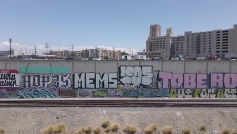 Graffiti-and-Train-Tracks-in-the-city