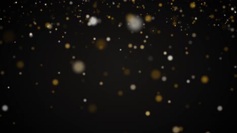 Goldene-Staubpartikel-Glitzern-Im-Weihnachtlichen-Stil,-Nahtlose-Schleife-4k,-Könnten-Für-Geburtstagsfeiern,-Feiern,-Weihnachten,-Neujahr-Oder-Feiertagsprojekt-bezogene-Videos-Verwendet-Werden
