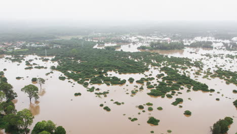 Aerial-view-of-flooded-land-during-the-2022-QLD-Floods-in-Robina-Gold-Coast-QLD-Australia
