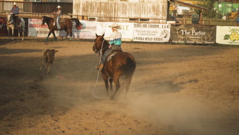 Team-roping-competition-at-a-rodeo