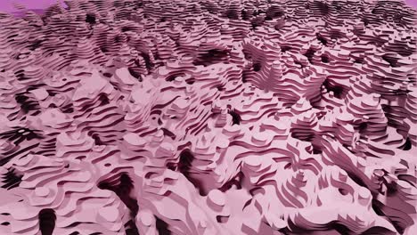 Abstrakte-3D-Animation-Mit-Rosa-Muster