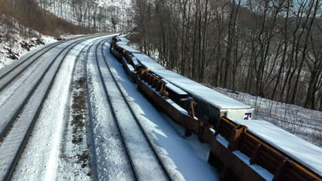 FedEx-train-car-derails-in-winter-snow-and-ice-storm