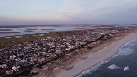 Sonnenuntergang-Luftbild-Von-Lido-Beach-Wohngebiet-In-Long-Island-New-York