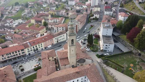 Luftaufnahme-Stadtkirche-Schweiz-Drohne-4k