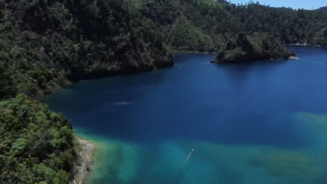 Panning-drone-shot-of-lagunas-de-Montebello-national-park