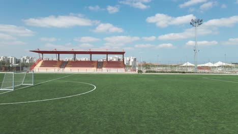 Soccer-Field-From-The-Ground-,at-Southern-District-City-In-Israel-Named-By-Netivot