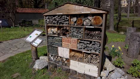 Insect-hotels-encourage-biodiversity-by-providing-shelter-to-a-variety-of-critters-from-the-city-of-Olomouc-at-"Flora"-festival-