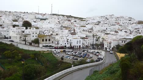 Vejer-de-la-Frontera,-White-Towns-of-Andalusia,-Pueblos-Blancos,-province-of-Cádiz,-Spain