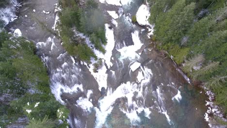 Aerial-Winter-View-of-Whitewater-River-in-British-Columbia-Canada