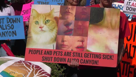 Aliso-Canyon-Protestschild-Geschlossen