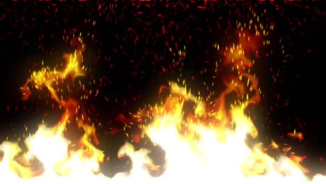 Real-fire-flames-are-isolated-on-black-background-animation