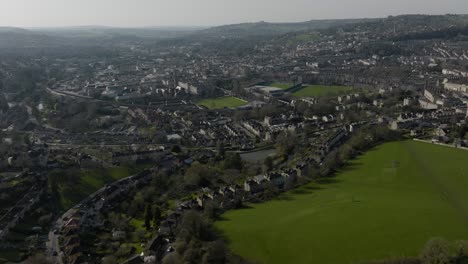 Bath-UK-Historic-City-Aerial-View-Winter-Spring-Season