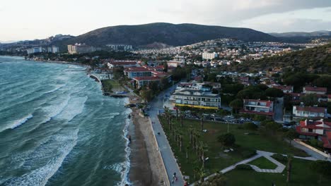 Large-resort-town-of-Kuşadası-on-scenic-Turkey-coast