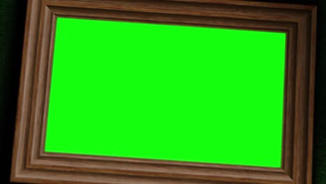 Animated-green-screen-frame-with-green-wall-texture-background