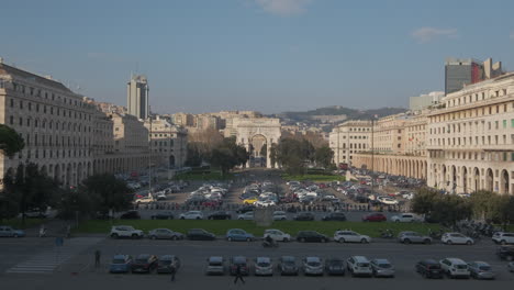 Genoa-Piazza-Vittoria-square-and-Arco-Della-Vittoria-Victory-Arch