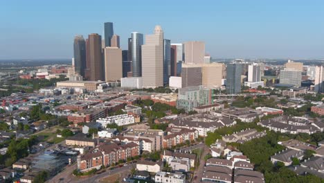Aerial-of-downtown-Houston-and-surrounding-area