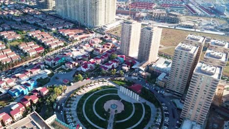 Aerial-photography-of-Sakura-Park-in-Erbil-on-100m-Street