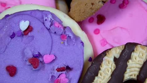 An-Assortment-of-Tasty-Sugar-Cookies-Rotating-Close-Up