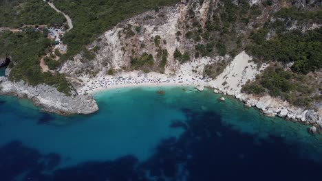 Aerial-flight-showing-the-popular-Agiofili-beach