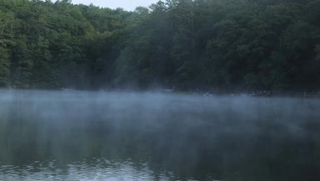 Mist-on-Lake-Petonia-near-Greene,-New-York
