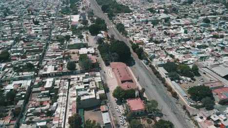 Vista-De-La-Antigua-Estación-De-Tren-En-Querétaro-Desde-Un-Dron