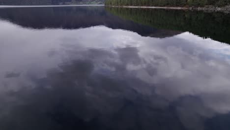 an-aerial-video-of-mountain-reflection