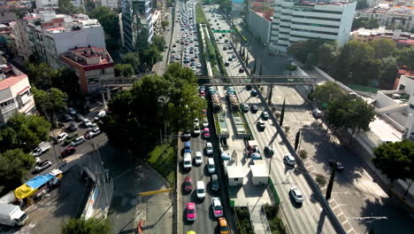 aerial-view-of-main-intersection-in-mexico-city