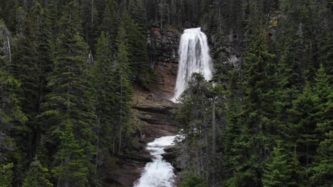 Virginia-Falls,-Glacier-National-Park,-Montana,-USA