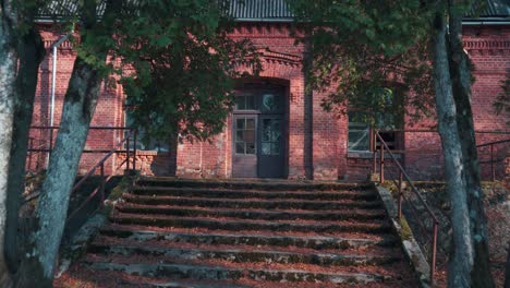 Old-Red-Brick-House,-Katvari-Manor-in-Latvia