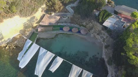 Aerial-view-of-Cameo-island,-Zakinthos-Grece