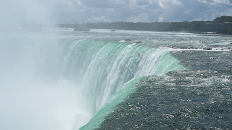 Niagarafälle-–-Schnell-Fließendes-Wasser-Fällt-über-Eine-Klippe-Bei-Den-Horseshoe-Falls-In-Kanada