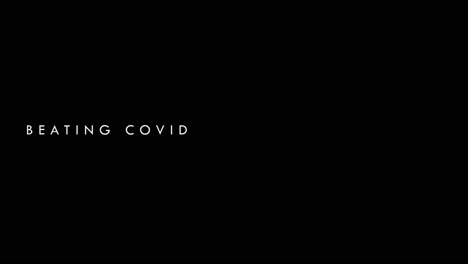 Stylish-Beating-Covid-animated-text---animation-motion-graphics-replacable-black-background