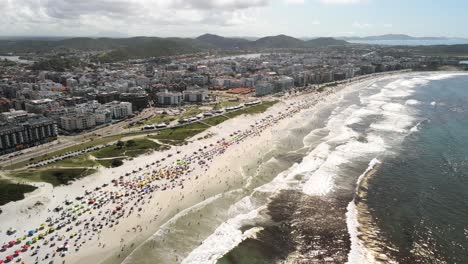 Turquoise-water-of-coastal-city-of-Lakes-Region-tourism-landmark-region-of-state-of-Rio-de-Janeiro-Brazil